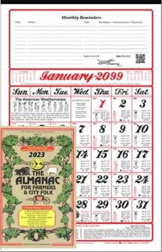 2024 Old Fashioned Almanac Calendar and Almanac Book for Farmers and City Folk - Buy 1